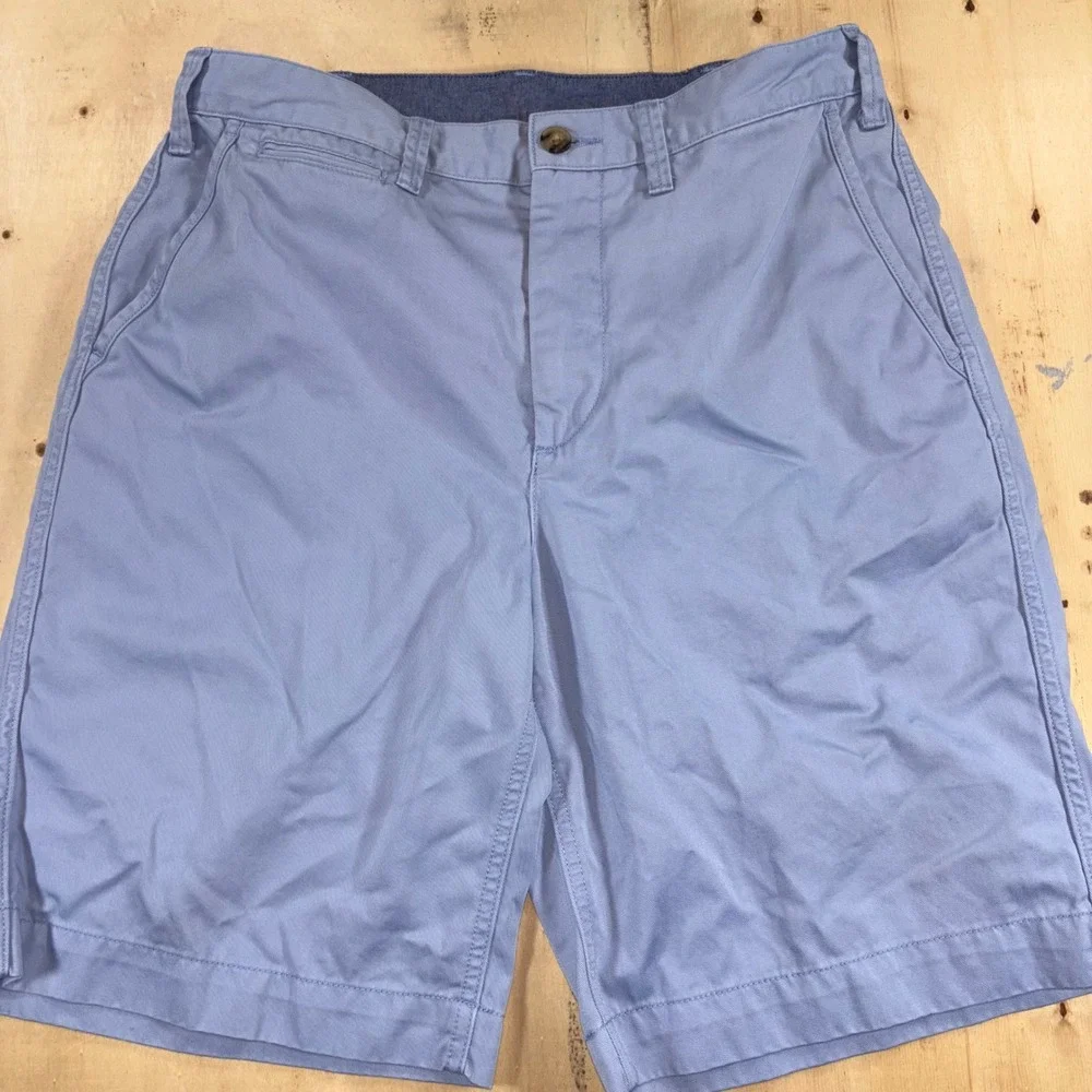 Polo Ralph Lauren Mens 30 Light Blue Relaxed Fit Chino Shorts Cotton Twill 10
